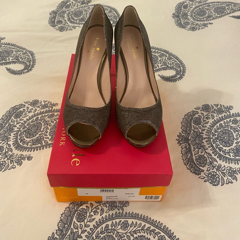 Bring on the sparkle—Kate Spade peep toes!